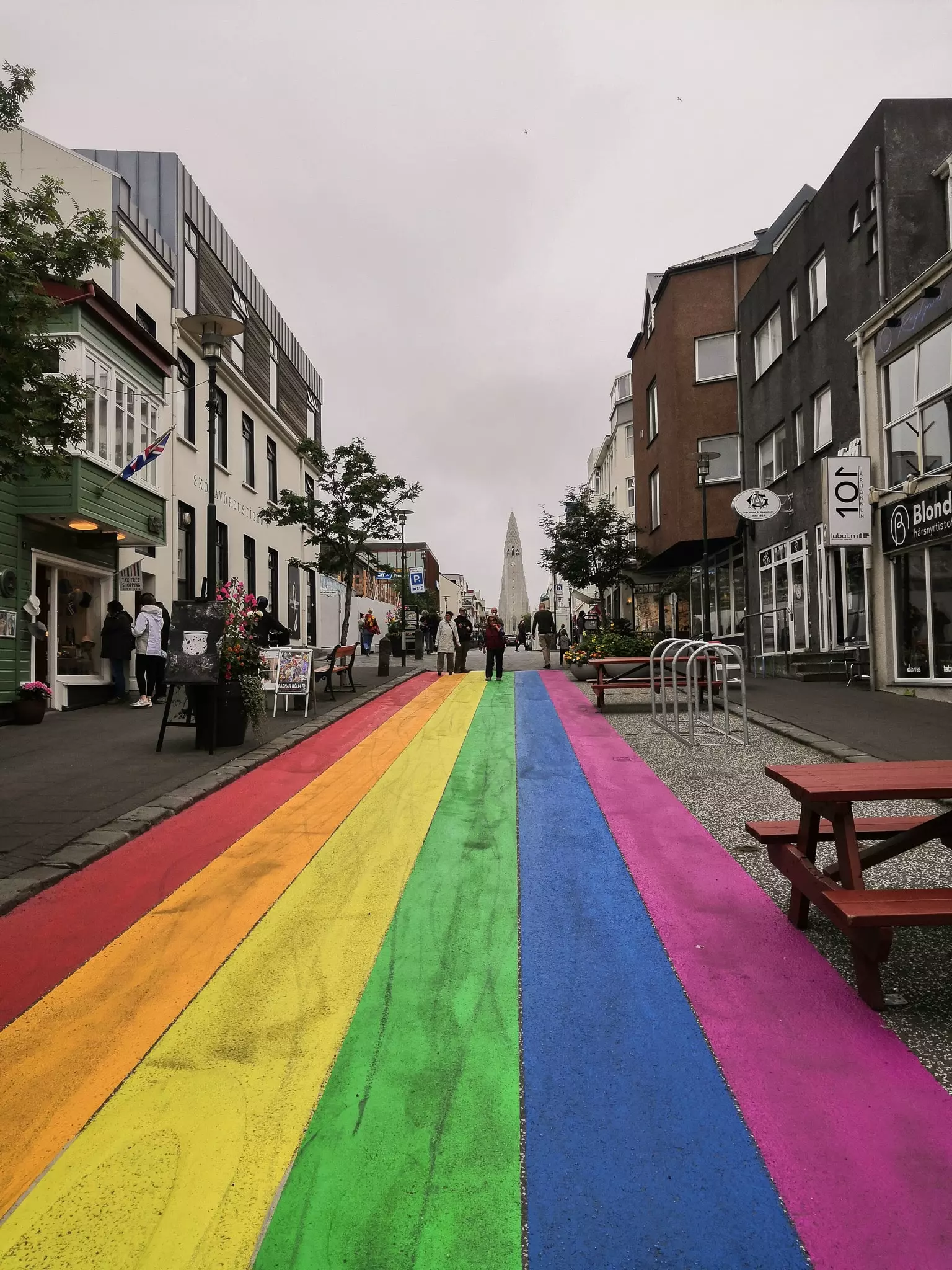 Rue colorée Islande