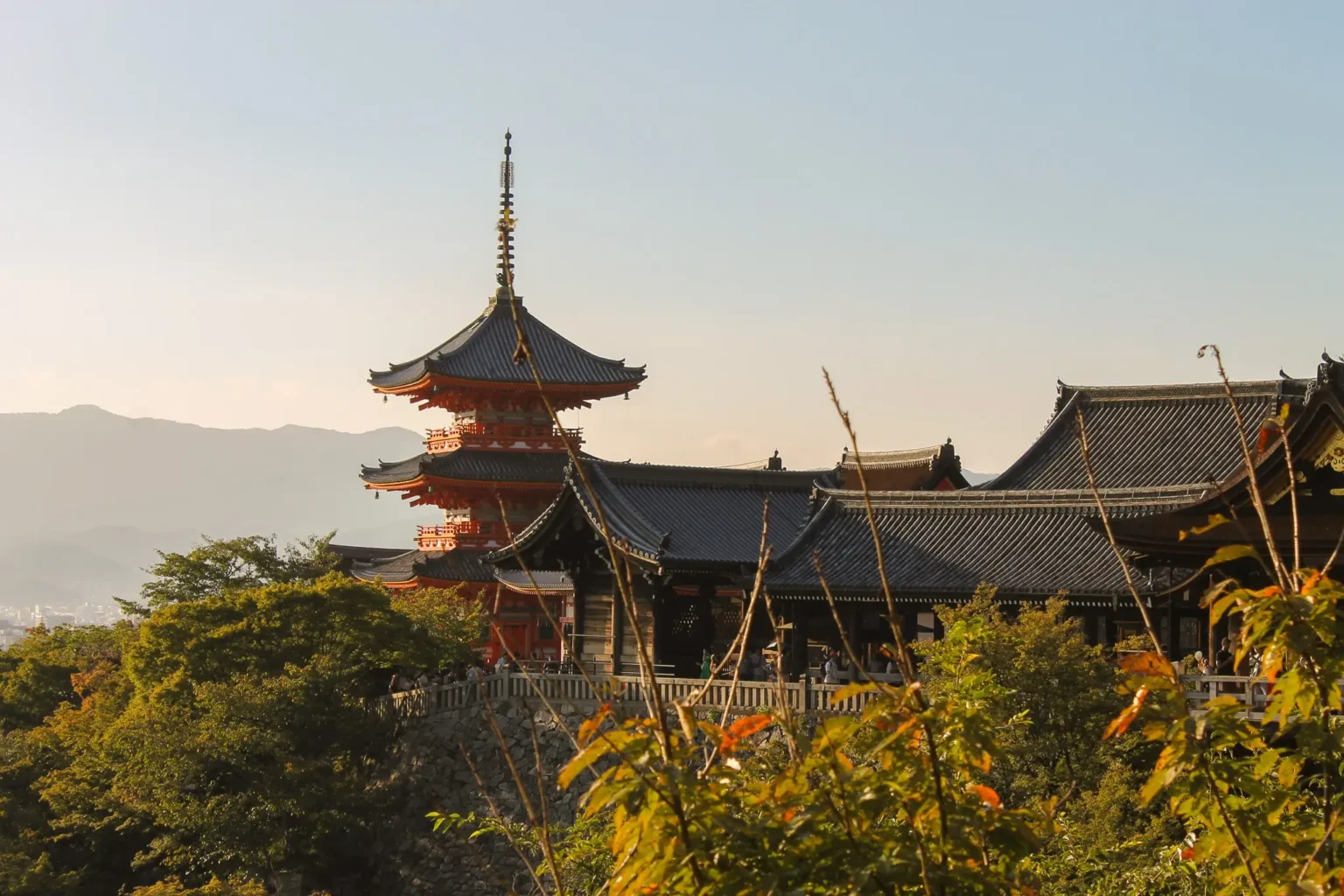 Kiyomizu-dera itinéraire 1 mois Japon train