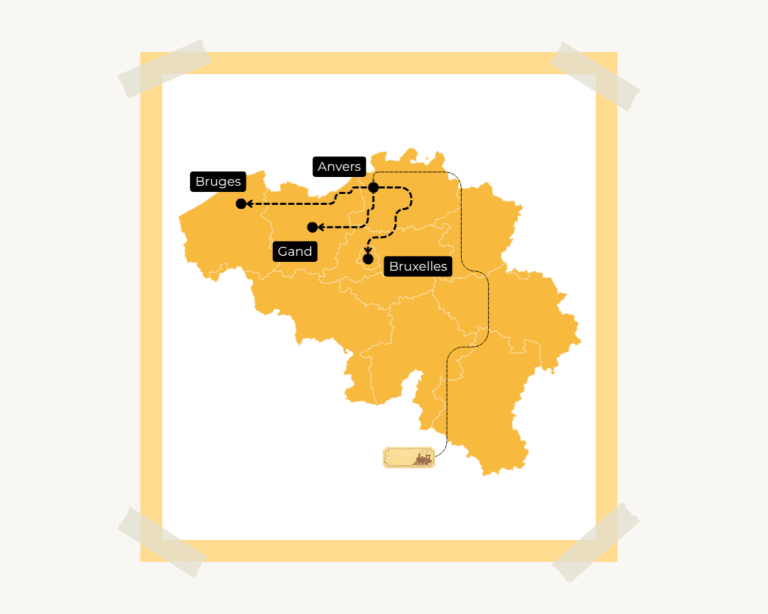 itinéraire Belgique 4 jours